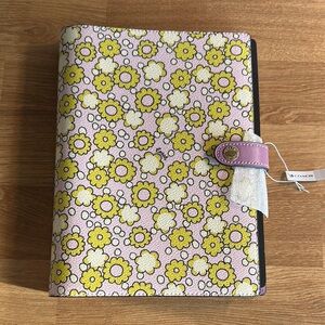 Coach Floral Pink Notebook Cover